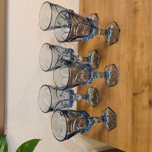 Fostoria Virginia Light Blue Water Goblet